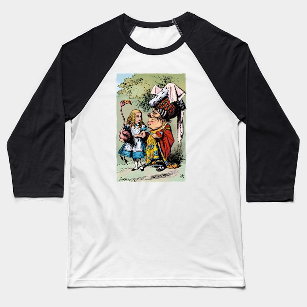 Alice and the Duchess Baseball T-Shirt by MandyE